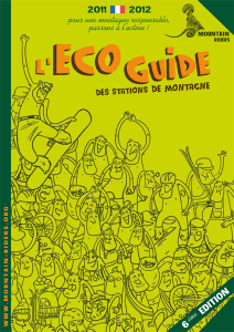 Eco guide des stations de montagne 2011-2012